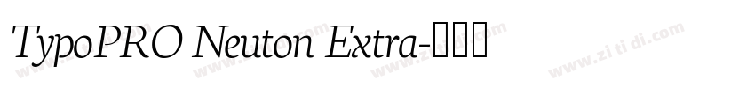 TypoPRO Neuton Extra字体转换